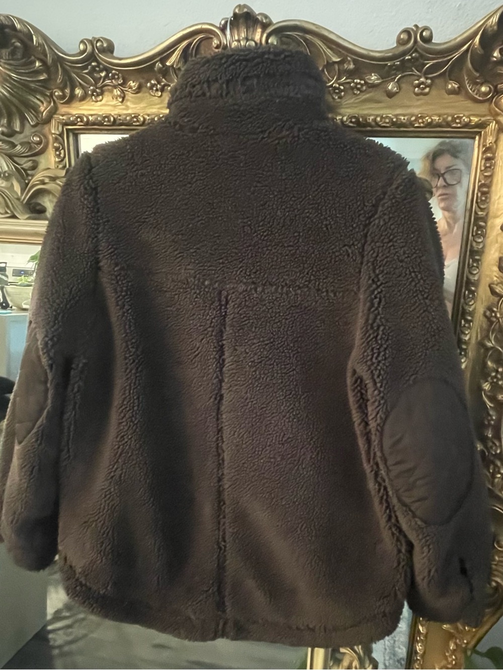 Alo Yoga Espresso Sherpa Edge Shacket Oversize  Size XS - Picture 3 of 8